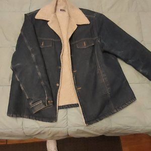 Big Mac Denim Coat Sherpa Lining 3xl